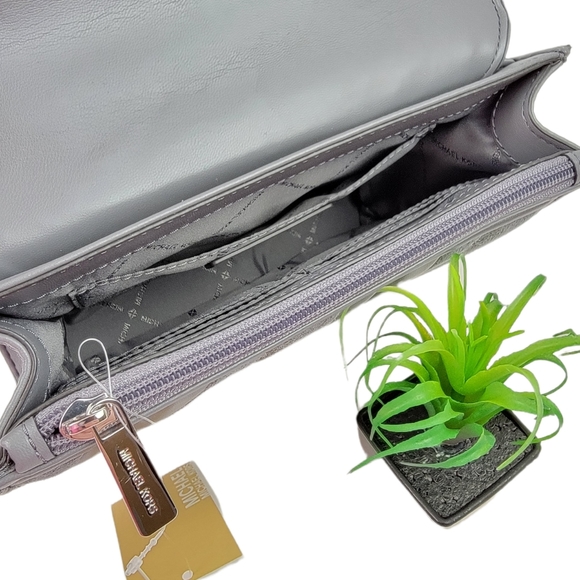 Michael Kors Rose Medium Grey Shoulder Bag - Picture 6 of 10